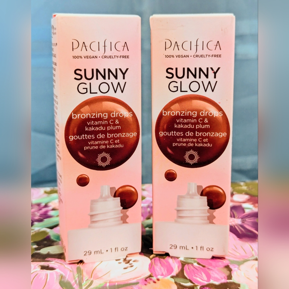 🆕 PACIFICA Sunny Glow Bronzer Drops w/Vitamin C (Set Of 2)